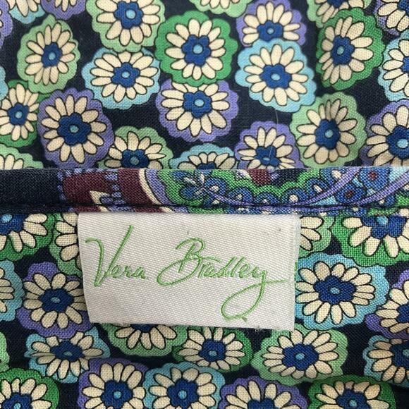 Vera Bradley Saddle Up Blue Green Rhapsody Hobo Purse Handbag Pockets RETIRED - Picture 10 of 16